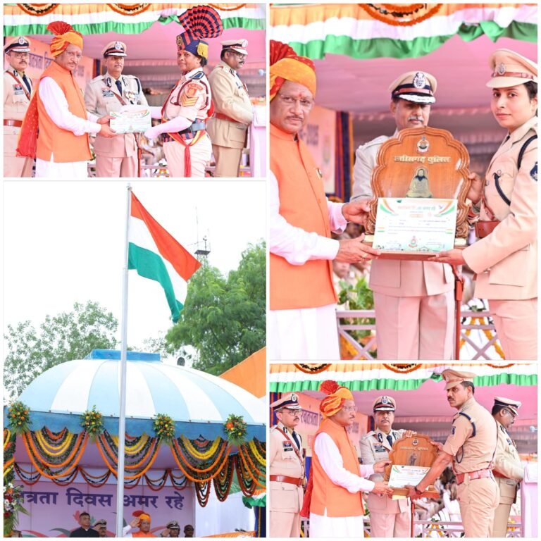स्वतंत्रता दिवस समारोह: मुख्यमंत्री ने 35 पुलिस अधिकारियों एवं जवानों को पुलिस पदकों से किया सम्मानित